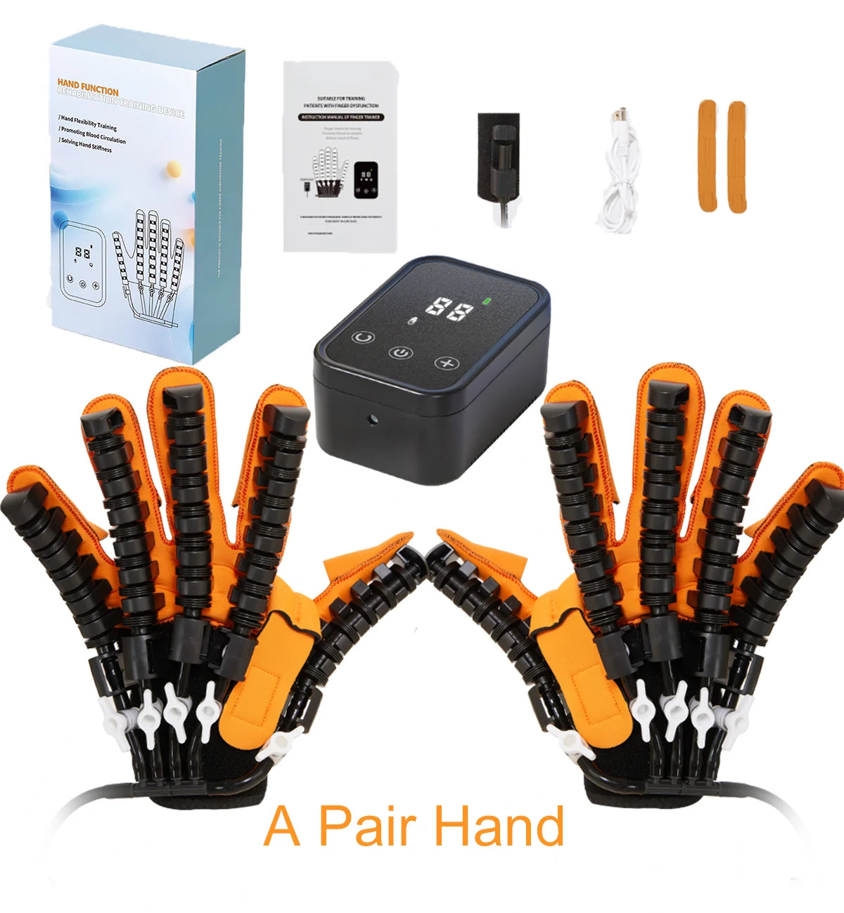 Intelligent Massage Gloves Robot Rehabilitation Gloves for Stroke Hemiplegia Hand Function Recovery Finger Trainer Hand Exercise